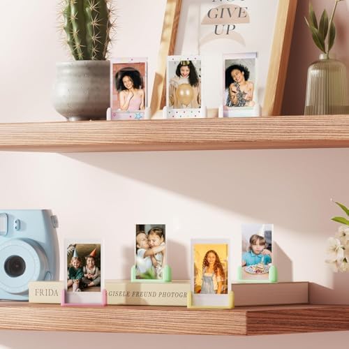 2x3 Mini Photo Frames for Fujifilm Instax Mini EVO/12/9/11/Liplay/Link/SE/8/9/41/7+/99/40 Camera Film, Small Tabletop Polaroid Picture Frame, Instax Photo Holder, Wallet size picture frames, 6 Pack - Image 4