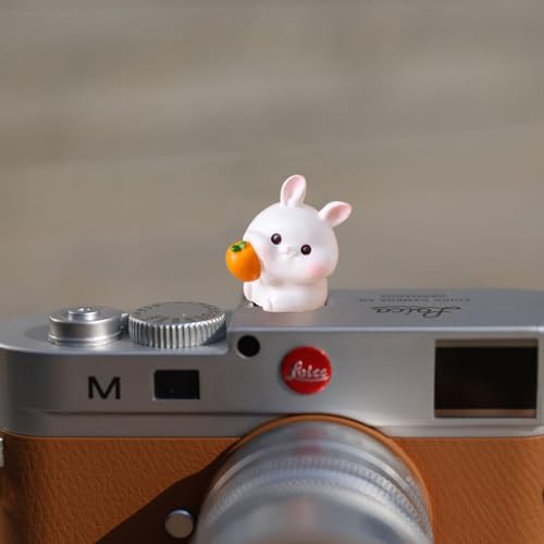SLR Camera Hot Shoe Boot Cover Cap,Dustproof Hot Shoe Protector,Compatible with Sony Fuji Canon Nikon Pentax Leica (2pcs Panda Bunny) - Image 4