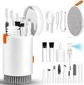 walrfid Laptop Phone Screen Cleaner Kit, Computer Keyboard Brush Cleaning Spray for iPhone AirPods MacBook iPad, 20-in-1 Electronic Device Clean Tool for Camera Earbud Car Screens (White) by walrfid