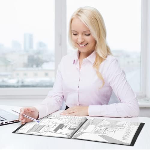 Dunwell 8.5x11" Portfolio Binder (Horizontal), Plastic Presentation Book, 24 Pockets Displays 48 Pages of Letter Size Documents, Certificates, Keepsakes, Art Portfolio Folder, 2 Pack, Black - Image 7