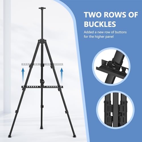 Art Painting Display Easel Stands - Portable Adjustable Floor Artist Easels - Image 5