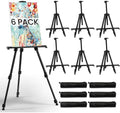 RRFTOK 6 Pack 17-66 Inch Art Easel Stand for Painting and Sign, Black by RRFTOK