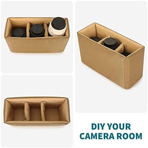 G-raphy Camera Insert Bag Case Camera Divider Inserts for Backpack DSLR Organizer Portable for DSLR SLR Cameras, Lenses, Flashes- Make Your Own Camera Bag - Image 4