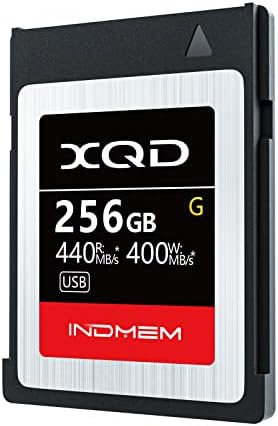 INDMEM XQD 256GB Memory Card, 5X Tough MLC XQD Flash Memory Card High Speed G Series| Max Read 440MB/s, Max Write 400MB/s by INDMEM