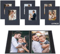 Small 4x6 Photo Album 24 Pockets Linen Cover Gray Blue 6 Pack by Remowith