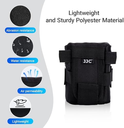 JJC Small Camera Lens Pouch for Fuji XC 15-45mm,16-50mm XF Lens Case - Image 2