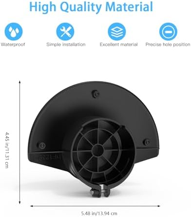 Outdoor Camera Sun Rain Shade Shield Cover Compatible with R-ing Outdoor Cam Plus Camera (Black) - Image 2