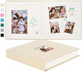 Pssoss 8x8 Inch DIY Scrapbook Album, Linen Hardcover, 40 Pages, Beige by Pssoss