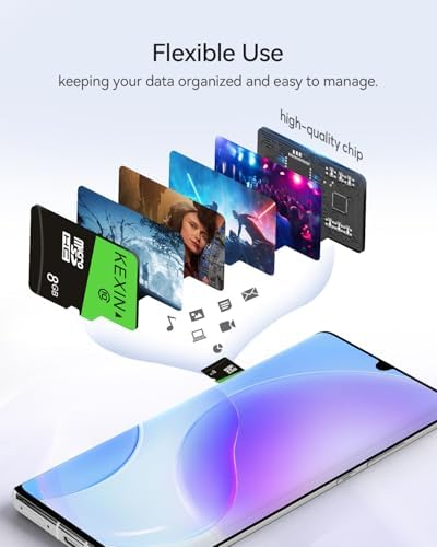 KEXIN 8GB Micro SD Card 5 Pack with SD Adapter microSDHC Memory Card UHS-I C10 Micro SD Card Full HD High Speed TF Card for Smartphone Tablet Action Camera Dash Cam Drone Game Console - Image 3