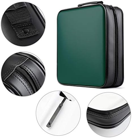 CD Case DVD Holder Storage: 320 Capacity DVD Cases Organizer Plastic Carrying Binder Wallet Storage for Home Travel - Image 5