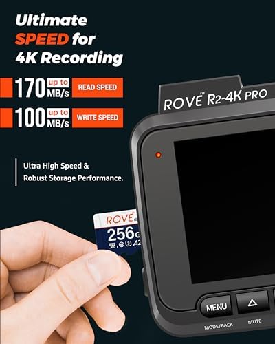 ROVE Ultimate Micro SD Card microSDXC 256GB Memory Card with USB 3.2 Type C Card Reader 170MB/s C10, U3, V30, 4K, A2 for Dash Cam, Android Smart Phones, Tablets, Games (Pack of 2) - Image 2
