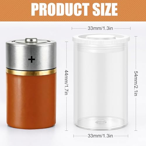 JOVITEC Clear 20 Pack Film Canisters with Caps, 35 mm Empty Camera Reel Storage Containers Case with Lids, Films Developing Processing Tube for Storing Films, Small Accessories - Image 2