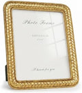 Cuspin 8x10 Gold Picture Frame, Vintage Decorative Rattan Resin Photo Frame by Cuspin