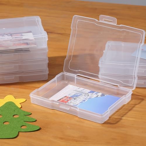 novelinks 12 Pack 5"x7" Clear Photo Storage Boxes and Photo Box Organizers - Image 4