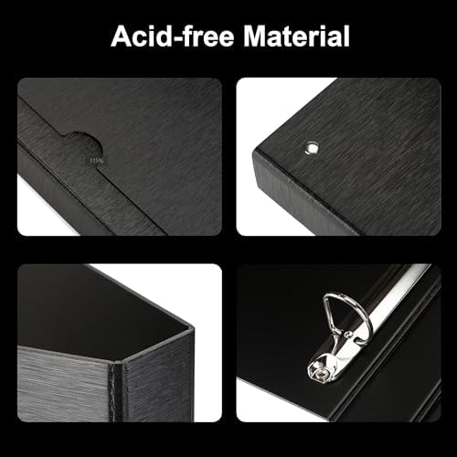 Acid-Free Film Protectors Storage Box Set 3-Ring Film Negative Holder for Standard 135 35mm Negative Page Film Pouch (50 * 135 Acid-Free Negative Pages) - Image 5