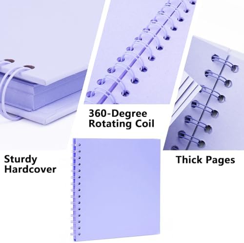 DIY Scrapbook Photo Album,40 Pages,7x7 Inch,Light Purple - Image 4