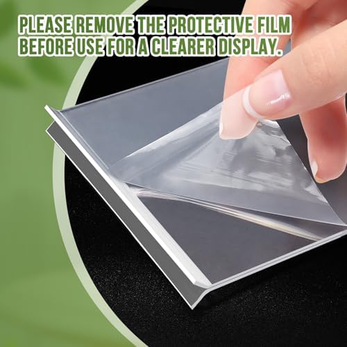 Acrylic Sign Holder 5x7, 25 Pack Clear Double Sided Table Menu Vertical Display, Plastic Flyer Display Stand, Paper photo Plastic Sign Frame Suitable for Restaurants Office Store Hotels, Show Fair - Image 6