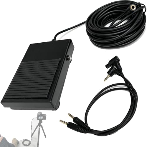 Metal Pedal Shutter Release 5M for Canon/Fujifilm,Soccer Sports & Portrait by DYTDIEYINGTU