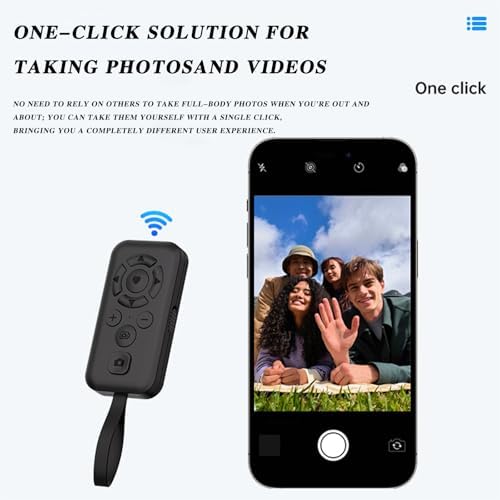 Bluetooth Remote Control for TikTok Scrolling, Wireless Camera Shutter with Zoom, Page Turner for Kindle App, PPT Clicker for iPhone Android iPad, Rechargeable Phone Remote, Pink - Image 6