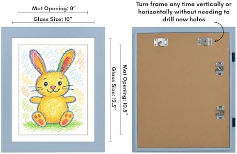 Americanflat 8.5x11 Changeable Kids Art Frame - Baby Blue - Image 3