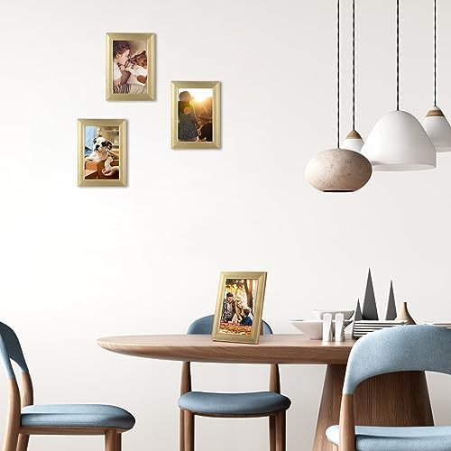 Giftgarden 4x6 Picture Frame Gold Set of 12, Multi Modern 4 x 6 Frames Bulk for Wall or Tabletop Display - Image 7