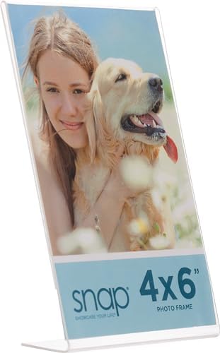 Snap 4x6 Clear Acrylic Picture Frame 12 Pack - Image 3