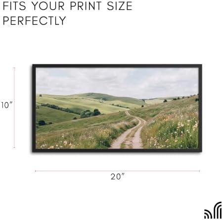 Americanflat 10x20 Picture Frame - Slim Molding - Black - Image 2