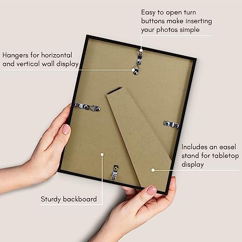 Americanflat 8x10 Picture Frame - Slim Molding - Black - Image 4