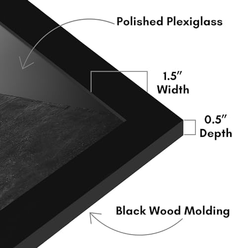 Americanflat 20x26 Poster Frame - Engineered Wood - Black - Image 3
