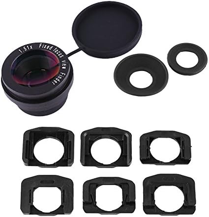 ASHATA 1.51X Camera Viewfinder, DSLR Camera Fixed Focus Eyepiece Magnifier Eyecup with 6 Magnifier Mount Bases, 1.51X Viewfinder Magnifier for DSLR Camera, ASHATAbxqfsm5icn - Image 5