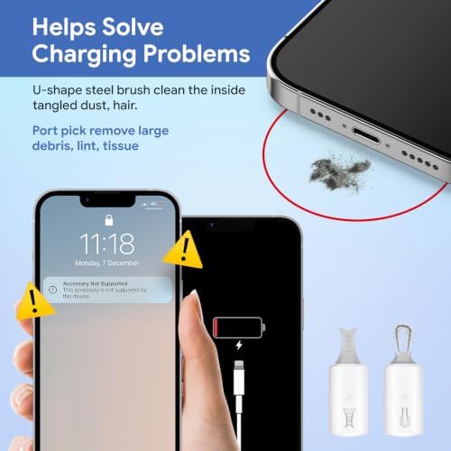 for iPhone Cleaning Kit, Multi-Tool for iPad AirPods Speaker & Charger Port - Image 5