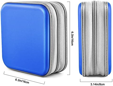 40‑Capacity Hard Plastic CD/DVD Binder for Car, Home & Travel - Image 6