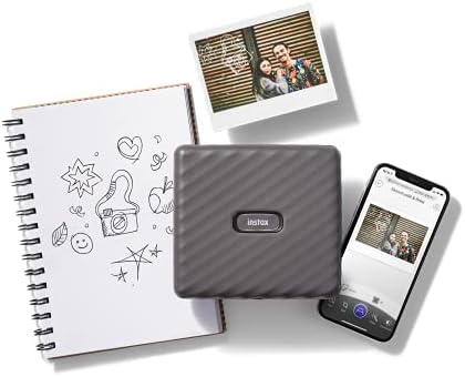 Fujifilm Instax Link Wide Photo Printer, Mini, Wireless Bluetooth, Portable, Compact, and Lightweight Polaroid Picture Printer, Compatible with iPhone iOS and Android Devices - Mocha Gray (Renewed) - Image 4