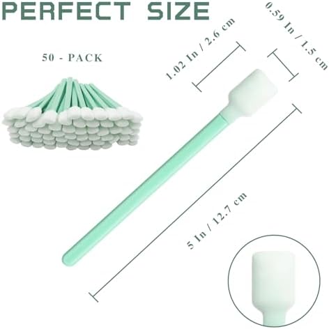 50PCS Foam Cleaning Swabs – Anti-Static Lint-Free Applicators for Printers, Cameras, Optical Lenses & Electronic Equipment - Image 2