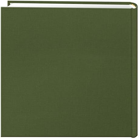 Fabric Frame Cover Photo Album 200 Pockets Hold 4x6 Photos, Herbal Green - Image 2