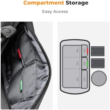 K&F CONCEPT Camera Sling Bag, Everyday Shoulder Crossbody Bag - Image 4
