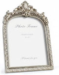 Cuspin 8x10 Picture Frame Silver Vintage Ornate Arched Resin Frame by Cuspin