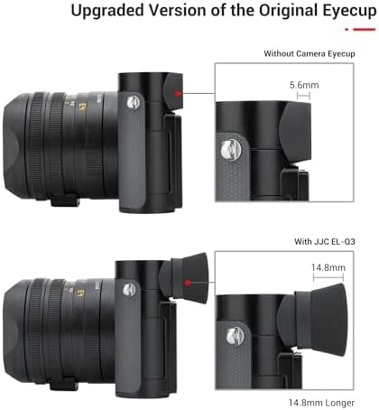 JJC Silicone Eyecup Viewfinder for Leica Q3 43 & Q3 with Extended Design - Image 4