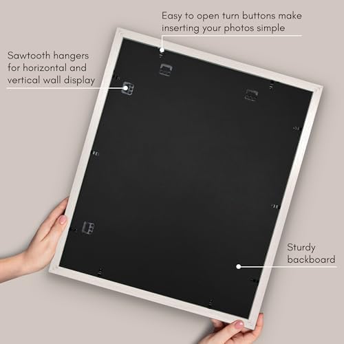 Americanflat 20x24 Poster Frame - Matted to 16x20 - White - Image 5