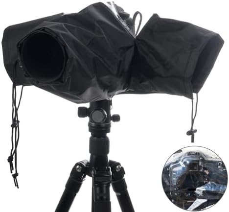 Camera Rain Cover Professional Waterproof Nylon Sleeves DSLR Camera Rain Cover Protect for Rain Snow Dust Sand by WANBY