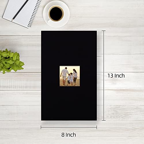 potricher Photo Album 4x6 Pictures, 300 Pockets, Linen Cover, Black - Image 2