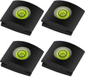 4Pack Camera Hot Shoe Cover with Bubble Spirit Level for Canon Nikon Panasonic Fujifilm Olympus Pentax Sigma DSLR/SLR/Evil Camera by Anwenk
