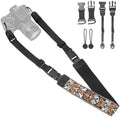 Adjustable Camera Neck Strap, Vintage Embroidered Shoulder & Crossbody Camera Strap with 4 Connection Ways, Anti-Slip Camera Strap for DSLR, Mirrorless & Camcorder, Travel & Outdoor Photography Gear by YFWE