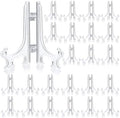 Patelai 48 Pcs Mini Easel Stands 5 Inch Plastic Plate Stand Holder Display Picture Easel for Display Picture Frame Collectibles Desktop Weddings Party Home Decoration (Clear) by Patelai
