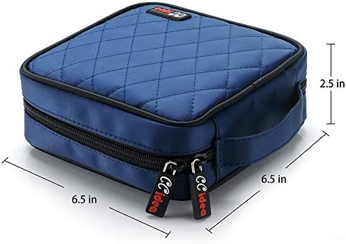 CCidea CD DVD Case Holder, Portable Disc Storage Wallet Binder, Multiple Capacity CD Organizer for Car Home Travel, Anti-Scratch Blu-Ray Game Disc Storage (Blue) - Image 2