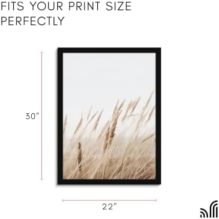 Americanflat 22x30 Poster Frame - Engineered Wood - Black - Image 2