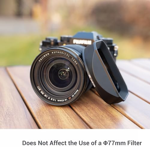 JJC Metal Square Lens Hood for Fuji Fujifilm XF 16-55mm f/2.8 R LM WR Lens - Image 6