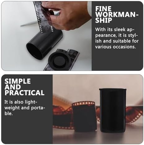 50/60/70 Pcs Black Film Canister Storage Case Bulk Plastic Holder with Caps for 35mm Photography for Film,Keys,Art Beads Storage(70pcs) - Image 6