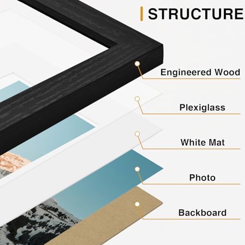 Vittanly 20 Pack Picture Frames Collage Wall Decor, Black - Image 5