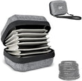 Hard Shell Camera Lens Filter Case Up to 67mm, Water Resistant & Dustproof by JJC